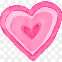 情人节手绘粉色爱心-空若网 情人节手绘粉色爱心-空若网