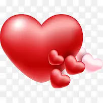 情人节红色爱心装饰-空若网 情人节红色爱心装饰-空若网