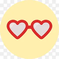 情人节浪漫爱心眼镜-空若网 情人节浪漫爱心眼镜-空若网