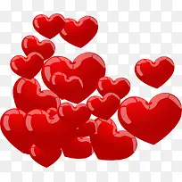 红色卡通爱心-空若网 红色卡通爱心-空若网