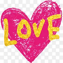 情人节水彩红色爱心-空若网 情人节水彩红色爱心-空若网