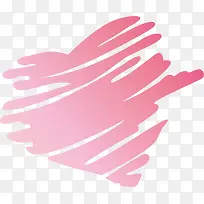 粉色线条情人节爱心-空若网 粉色线条情人节爱心-空若网