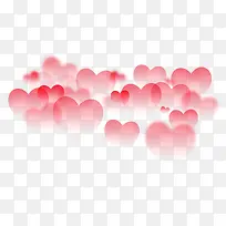 红色浪漫漂浮爱心-空若网 红色浪漫漂浮爱心-空若网