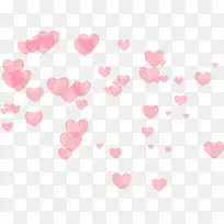 粉色梦幻漂浮爱心-空若网 粉色梦幻漂浮爱心-空若网