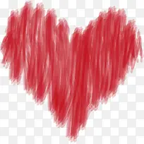 情人节红色手绘爱心-空若网 情人节红色手绘爱心-空若网