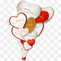 情人节各式爱心卡片-空若网 情人节各式爱心卡片-空若网