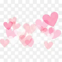 粉色浪漫漂浮爱心-空若网 粉色浪漫漂浮爱心-空若网