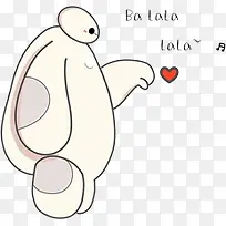 可爱大白表白人物-空若网 可爱大白表白人物-空若网