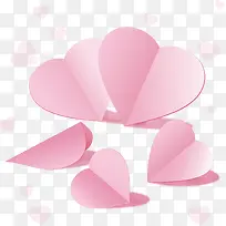 精致粉红色折纸爱心-空若网 精致粉红色折纸爱心-空若网