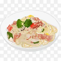 手绘面条插画-空若网 手绘面条插画-空若网