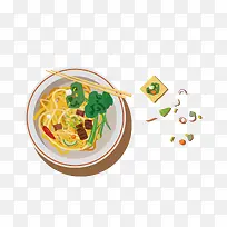 矢量面条素材-空若网 矢量面条素材-空若网