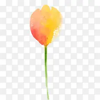 黄粉色水彩手绘花瓣-空若网 黄粉色水彩手绘花瓣-空若网