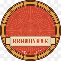 复古圆形标签矢量素材-空若网 复古圆形标签矢量素材-空若网
