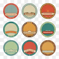 复古圆形标签-空若网 复古圆形标签-空若网