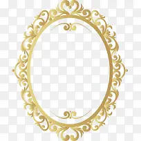 矢量金色复古花纹边框-空若网 矢量金色复古花纹边框-空若网