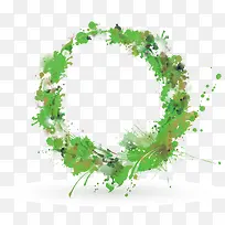 绿色清新草圈边框纹理-空若网 绿色清新草圈边框纹理-空若网