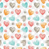 多彩清新爱心边框纹理-空若网 多彩清新爱心边框纹理-空若网