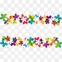 多彩清新花朵边框纹理-空若网 多彩清新花朵边框纹理-空若网