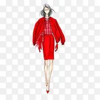 时尚女装手绘设计稿-空若网 时尚女装手绘设计稿-空若网