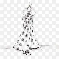 时尚女装手绘设计稿-空若网 时尚女装手绘设计稿-空若网