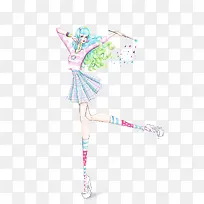 手绘女装设计插画稿-空若网 手绘女装设计插画稿-空若网