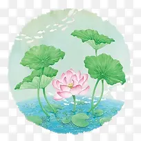 水彩荷花-空若网 水彩荷花-空若网