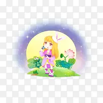 卡通小女孩-空若网 卡通小女孩-空若网