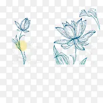 卡通清新手绘荷花-空若网 卡通清新手绘荷花-空若网