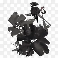 手绘黑色手绘荷图片素材-空若网 手绘黑色手绘荷图片素材-空若网