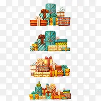 卡通文艺精美礼盒设计包装设计-空若网 卡通文艺精美礼盒设计包装设计-空若网