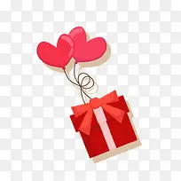 矢量图扁平化爱心礼物装饰-空若网 矢量图扁平化爱心礼物装饰-空若网