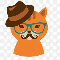 卡通可爱小动物装饰设计动物头像-空若网 卡通可爱小动物装饰设计动物头像-空若网