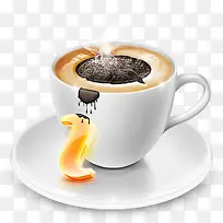 手绘咖啡杯-空若网 手绘咖啡杯-空若网