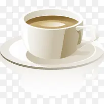 手绘白色盘子咖啡杯子-空若网 手绘白色盘子咖啡杯子-空若网