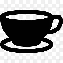 杯子和盘子图标-空若网 杯子和盘子图标-空若网