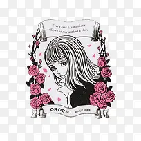 手绘女孩-空若网 手绘女孩-空若网