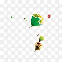 彩色热气球-空若网 彩色热气球-空若网