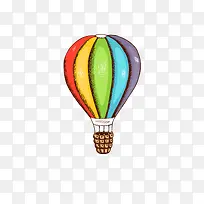 手绘卡通热气球-空若网 手绘卡通热气球-空若网
