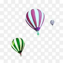 彩色热气球-空若网 彩色热气球-空若网