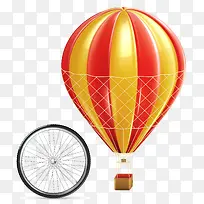 热气球卡通车轮矢量-空若网 热气球卡通车轮矢量-空若网