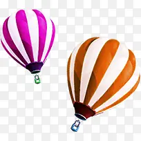 彩色炫彩卡通热气球-空若网 彩色炫彩卡通热气球-空若网