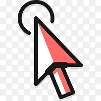 矢量精美鼠标点击箭头-空若网 矢量精美鼠标点击箭头-空若网