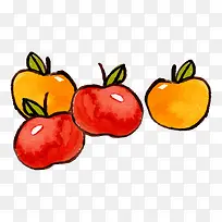 手绘水果苹果-空若网 手绘水果苹果-空若网