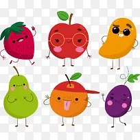 矢量手绘卡通水果-空若网 矢量手绘卡通水果-空若网