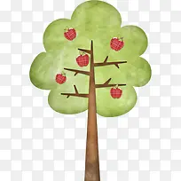 卡通苹果树-空若网 卡通苹果树-空若网