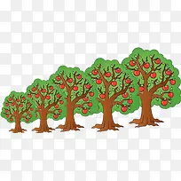 卡通苹果树-空若网 卡通苹果树-空若网