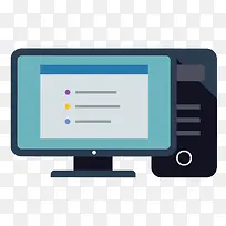 矢量台式电脑素材-空若网 矢量台式电脑素材-空若网