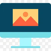 电视屏幕图标-空若网 电视屏幕图标-空若网