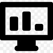 统计数据在屏幕上图标-空若网 统计数据在屏幕上图标-空若网