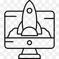 火箭发射的监控图标-空若网 火箭发射的监控图标-空若网